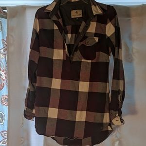 Flannel long top